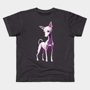 Cute Anime Whippet Dog Kids T-Shirt